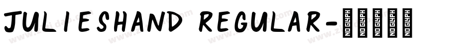 JuliesHand Regular字体转换